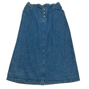 Vintage Bill Blass women’s midi jean skirt